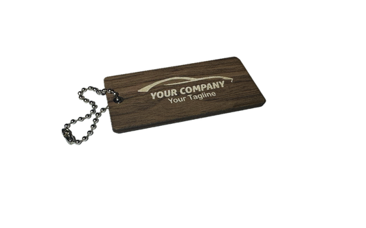 Walnut grain wooden keychain (100 pack)