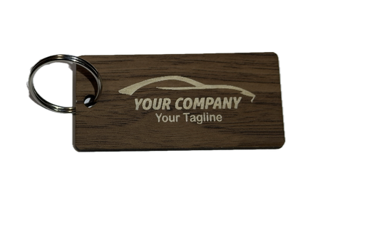 Walnut grain wooden keychain (100 pack)